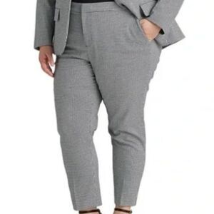 Vintage Lauren Ralph Lauren Black/White Houndstooth Wool Blend Trouser Pants 40W